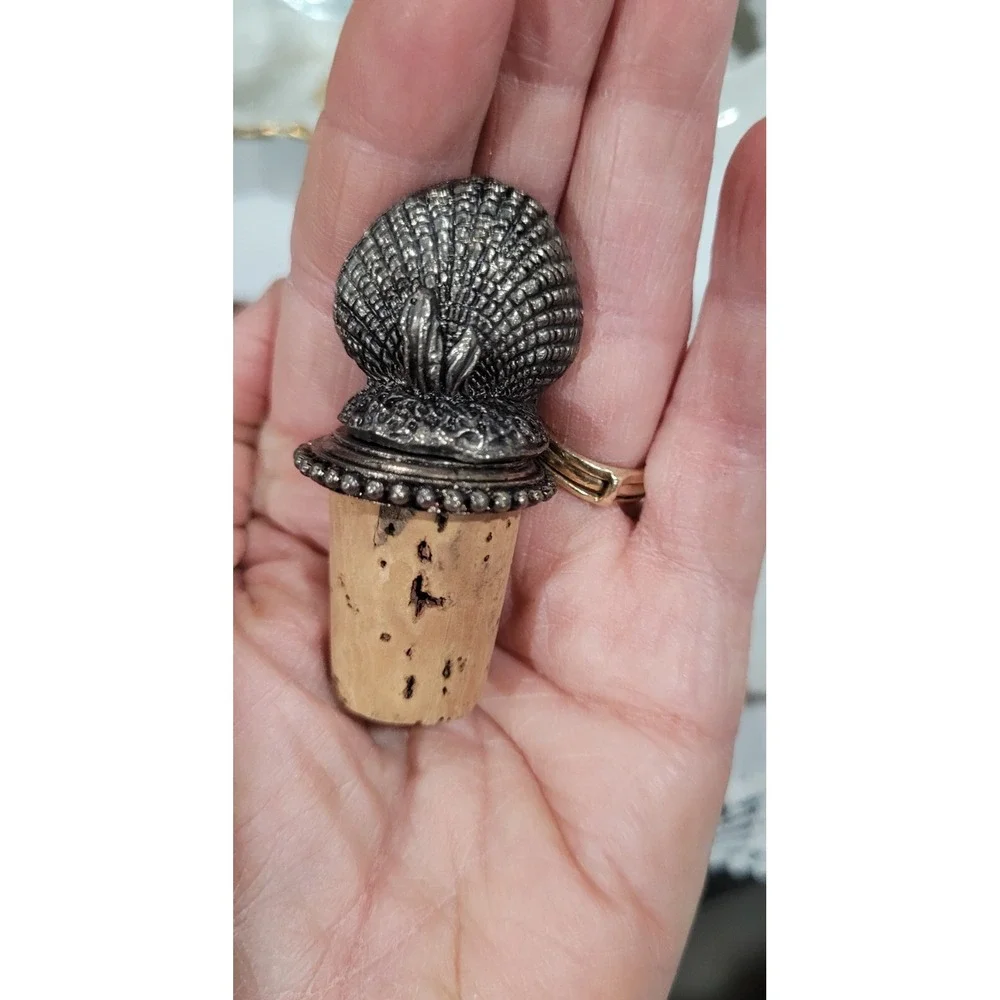 New Pewter Shell Bottle Stopper